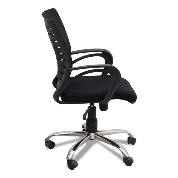 C110 Boom Ergonomic Mesh Office Chair | Swivel, Height Adjustable, Fixed PU Armrest (Black) 8 C110 Boom Ergonomic Mesh Office Chair | Swivel, Height Adjustable, Fixed PU Armrest (Black)