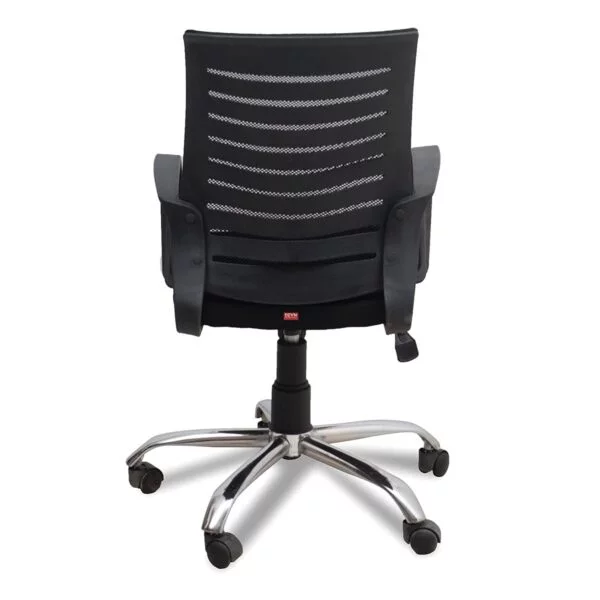 C110 Boom Ergonomic Mesh Office Chair | Swivel, Height Adjustable, Fixed PU Armrest (Black) 7 C110 Boom Ergonomic Mesh Office Chair | Swivel, Height Adjustable, Fixed PU Armrest (Black)