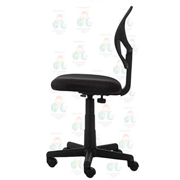 803 Mesh Armless Mid-Back Office Chair | Computer Desk Task Chair (Black)