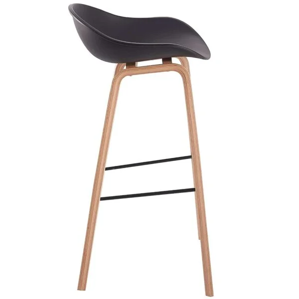 BS6 Set of 2 Black Kitchen Bar Stools with PP Seat & Metal Legs (Adjustable Seat Height) 11 BS6 Set of 2 Black Kitchen Bar Stools with PP Seat & Metal Legs (Adjustable Seat Height)