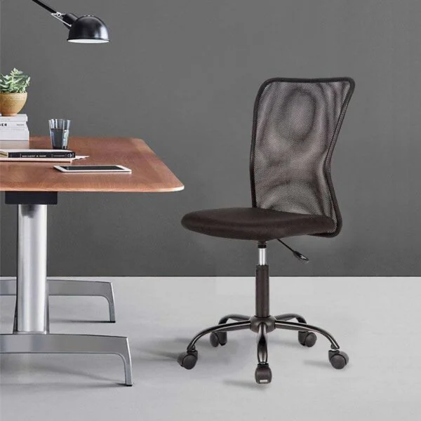 C100 Armless Mesh Office Chair | Work-from-Home & Study Desk Chair (Black) 9 C100 Armless Mesh Office Chair | Work-from-Home & Study Desk Chair (Black)