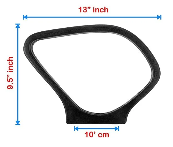 H10 Heavy-Duty Fixed V Chair Handle | Universal Fit, Black (Set with Nuts, Bolts & Keys) 8 Fixed Chair V Handles Picnic Handle Heavy Duty Chair Parts Fit to Every Chair with nut Bolts & Keys, Black