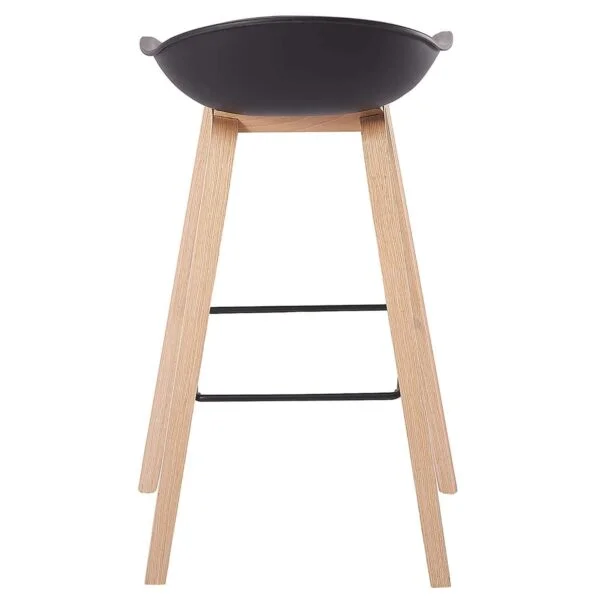 BS6 Set of 2 Black Kitchen Bar Stools with PP Seat & Metal Legs (Adjustable Seat Height) 13 BS6 Set of 2 Black Kitchen Bar Stools with PP Seat & Metal Legs (Adjustable Seat Height)