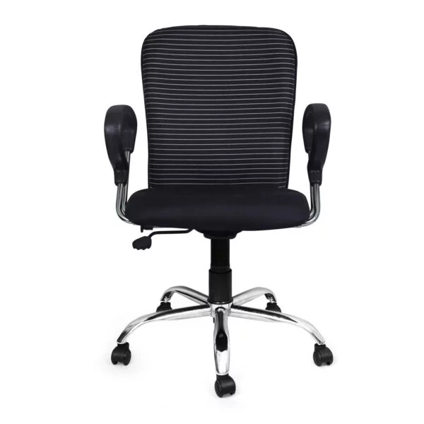 C121 Zebra Lining Medium Back Swivel Chair (Black) 9 C121 Zebra Lining Medium Back Swivel Chair (Black)
