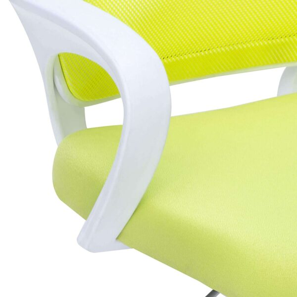 805 Mesh Back Ergonomic Chair | White Frame, Study/Desk/Home Office Chair (Green ) 8 805 Mesh Back Ergonomic Chair | White Frame, Study/Desk/Home Office Chair (Green )