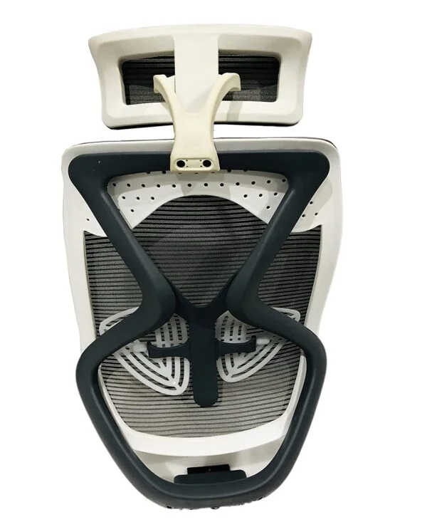 B09  High Back Chair Net Back with Headrest | Spare Parts & Accessories | Universal Fit (White)