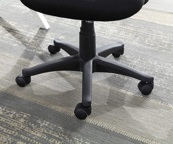803 'T' Handle Medium Back Mesh Office Chair | Height Adjustable | Nylon Base | Fixed Armrest | Black