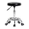 Adjustable Height 18 to 22 inches with Caster Wheels -Doctor/Kitchen Stool/Office Stool/Chair/Cafeteria Stool/Bar Stool Finish Color -Black 1pc