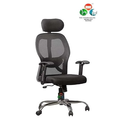 Matrix Hight Back Silver Handle Ergonomic Mesh Back Computer Desk Task Office Chair, (Black, Hight Back)