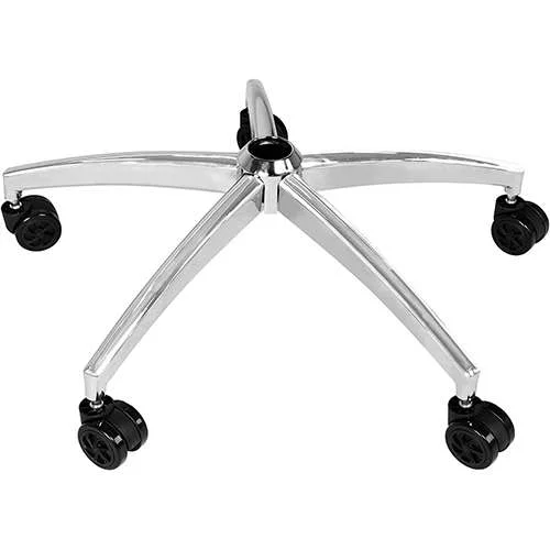 Office Chair Base Replacement with 5 Casters, 28 Inch Heavy Duty Chair Base Part (Silver)