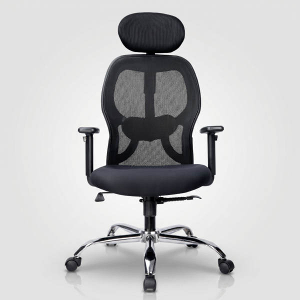 C138 Matrix heavy-duty chrome 5-star base with smooth-rolling casters and 150kg weight capacity.