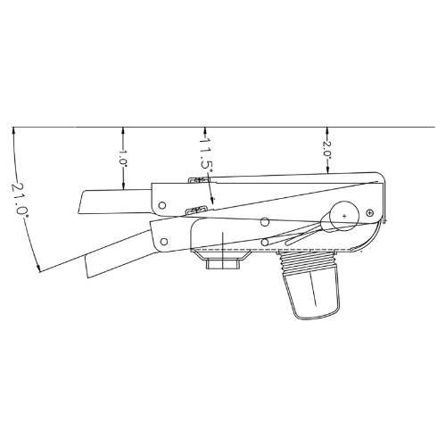 The Chair House Synchro Mechanism Rocker Function Height Adjustment for Office Chair Lock Lever Replacement Office Chair Part, With Bolts ( Set -1)