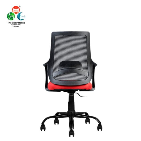 Ergonomic swivel mid back computer office best sale desk mesh chair heavy duty metal base