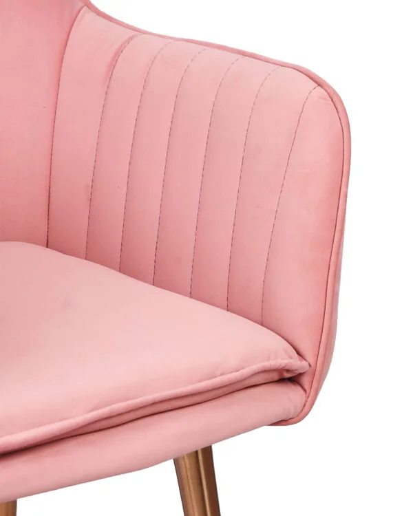 Lining Lounge Arm Chairs Pink Velvet Rose Gold Lag 14 Lining Lounge Chair Pink Velvet Rose Gold Lag