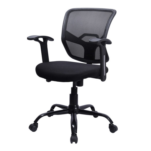 C133- Noble Sliver Handle Mesh Mid-Back Revolving Chair with Metal Base & Fix Armrests 16 C133- Noble Sliver Handle Mesh Mid-Back Revolving Chair with Metal Base & Fix Armrests