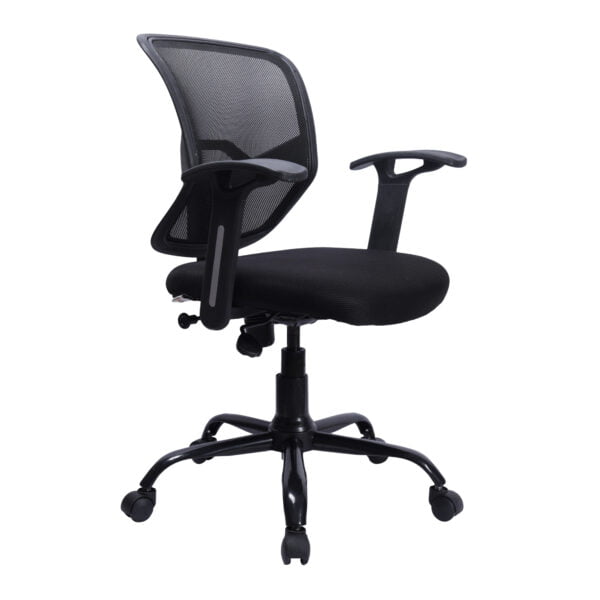 C133- Noble Sliver Handle Mesh Mid-Back Revolving Chair with Metal Base & Fix Armrests 12 C133- Noble Sliver Handle Mesh Mid-Back Revolving Chair with Metal Base & Fix Armrests