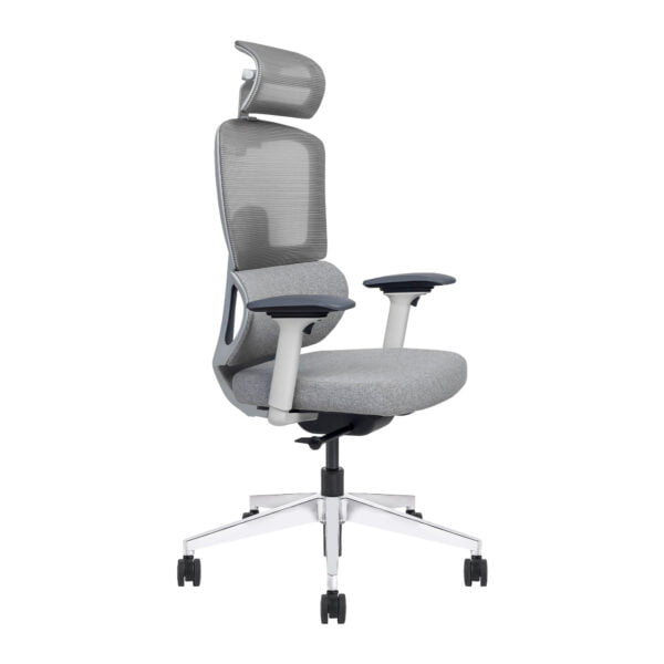VERO High Back - Ergonomic 2D Headrest Chair with Auto Weight Sensing & 4 Dimensional Arms Eco-frindly Fibre seat with inbuild Slider Aluminum base