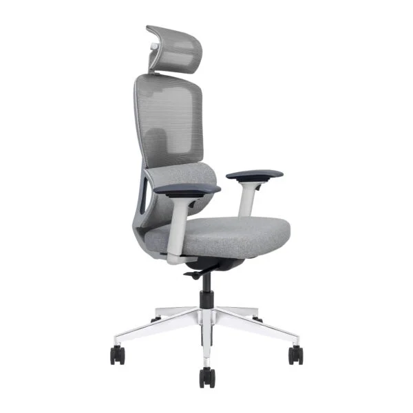 VERO High Back - Ergonomic 2D Headrest Chair with Auto Weight Sensing & 4 Dimensional Arms Eco-frindly Fibre seat with inbuild Slider Aluminum base