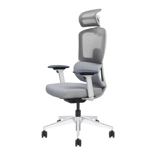 VERO High Back - Ergonomic 2D Headrest Chair with Auto Weight Sensing & 4 Dimensional Arms Eco-frindly Fibre seat with inbuild Slider Aluminum base