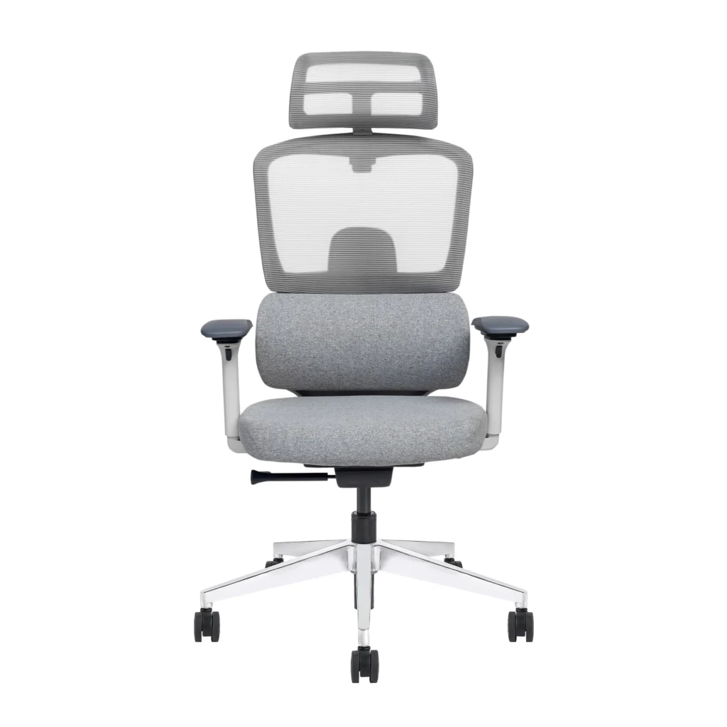 VERO High Back - Ergonomic 2D Headrest Chair with Auto Weight Sensing & 4 Dimensional Arms Eco-frindly Fibre seat with inbuild Slider Aluminum base
