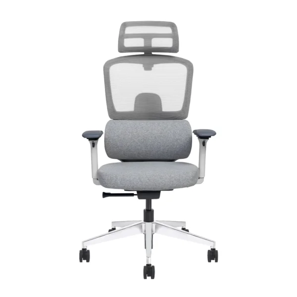 VERO High Back - Ergonomic 2D Headrest Chair with Auto Weight Sensing & 4 Dimensional Arms Eco-frindly Fibre seat with inbuild Slider Aluminum base