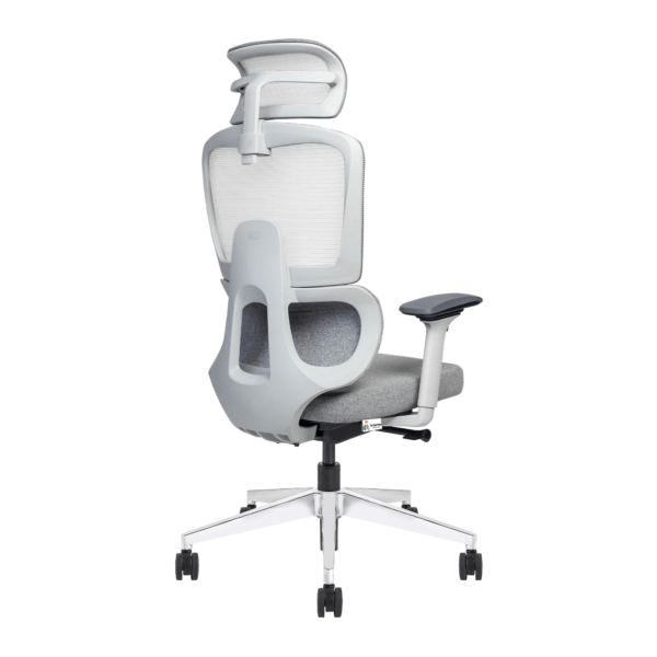VERO High Back - Ergonomic 2D Headrest Chair with Auto Weight Sensing & 4 Dimensional Arms Eco-frindly Fibre seat with inbuild Slider Aluminum base