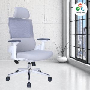 Comfy High Back Ergonomic Chair White