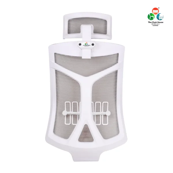 B27 - NX1 High Back With Headrest Spare Parts Accessories Chair Net Back with nut Bolts and Key Easily fit to Every Chair (White Color)