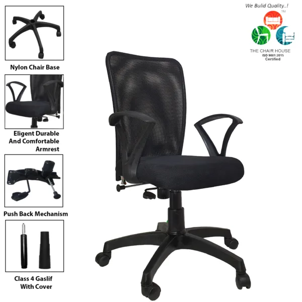 5 Ergonomic Office Chairs For Short People 1 Breathable Mesh - Mid-Back Office Chair