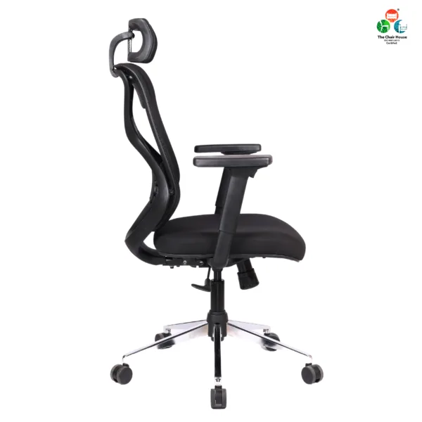 C151- Argon High Back Ergonomic Back Office Chair Executive with Synchro Mechanism, Multi Locking, and PU Soft Pad with Slider Arm Rest (Black) Premium Assurance: Our products are backed by a 3-year warranty against any manufacturing defects.