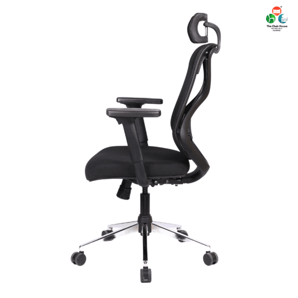 C151- Argon High Back Ergonomic Back Office Chair Executive with Synchro Mechanism, Multi Locking, and PU Soft Pad with Slider Arm Rest (Black) Premium Assurance: Our products are backed by a 3-year warranty against any manufacturing defects.