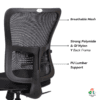 C150- Amco Medium Back Office Chair Executive with Synchro Mechanism, Multi Locking, and PU Soft Pad with Slider Arm Rest (Black) with our 3-year warranty, backed by our trusted brand