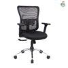 C150- Amco Medium Back Office Chair Executive with Synchro Mechanism, Multi Locking, and PU Soft Pad with Slider Arm Rest (Black) with our 3-year warranty, backed by our trusted brand