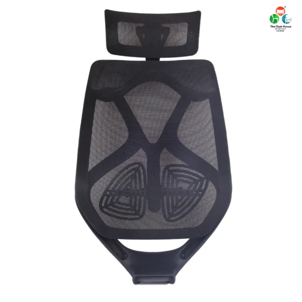 B29 -Argon High Back Revolving Premium chair back spare parts are sturdy and durable, with included nut bolts for easy assembly (Black Color)