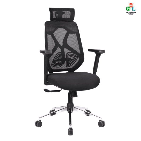 C151- Argon High Back Ergonomic Back Office Chair Executive with Synchro Mechanism, Multi Locking, and PU Soft Pad with Slider Arm Rest (Black) Premium Assurance: Our products are backed by a 3-year warranty against any manufacturing defects.