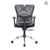 C150- Amco Medium Back Office Chair Executive with Synchro Mechanism, Multi Locking, and PU Soft Pad with Slider Arm Rest (Black) with our 3-year warranty, backed by our trusted brand