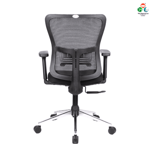 C150- Amco Medium Back Office Chair Executive with Synchro Mechanism, Multi Locking, and PU Soft Pad with Slider Arm Rest (Black) with our 3-year warranty, backed by our trusted brand