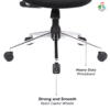 C151- Argon High Back Ergonomic Back Office Chair Executive with Synchro Mechanism, Multi Locking, and PU Soft Pad with Slider Arm Rest (Black) Premium Assurance: Our products are backed by a 3-year warranty against any manufacturing defects.