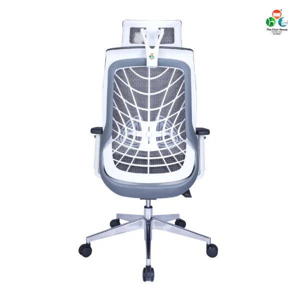 C125 - Zooper Hight Back Ergonomic Chair || Office & Home Chair (Grey & White)