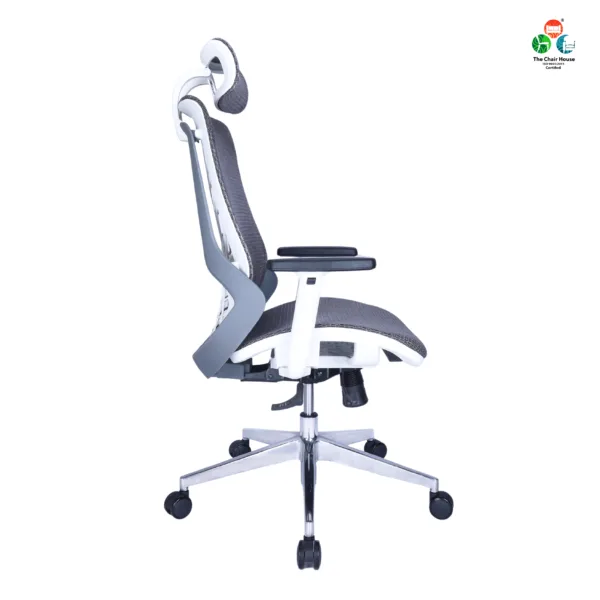 C125 - Zooper Hight Back Ergonomic Chair || Office & Home Chair (Grey & White)