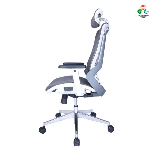 C125 - Zooper Hight Back Ergonomic Chair || Office & Home Chair (Grey & White)
