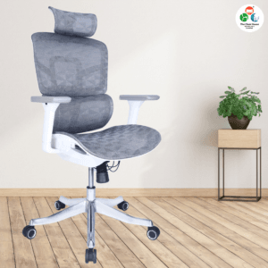 C155- AERO Hight Back Office Chair Imported Ergonomic,Multi lock Mechanism Full mesh with Seat Sliding 3D Armrest & 3D Headrest Aluminum Base with PU Castor wheel