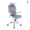 C155- AERO Hight Back Office Chair Imported Ergonomic,Multi lock Mechanism Full mesh with Seat Sliding 3D Armrest & 3D Headrest Aluminum Base with PU Castor wheel