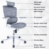 C155- AERO Hight Back Chair Imported Ergonomic,Multi lock Mechanism Full mesh with Seat Sliding, 3D Armrest & 3D Headrest Aluminum Base with PU Castor wheel 5years warranty