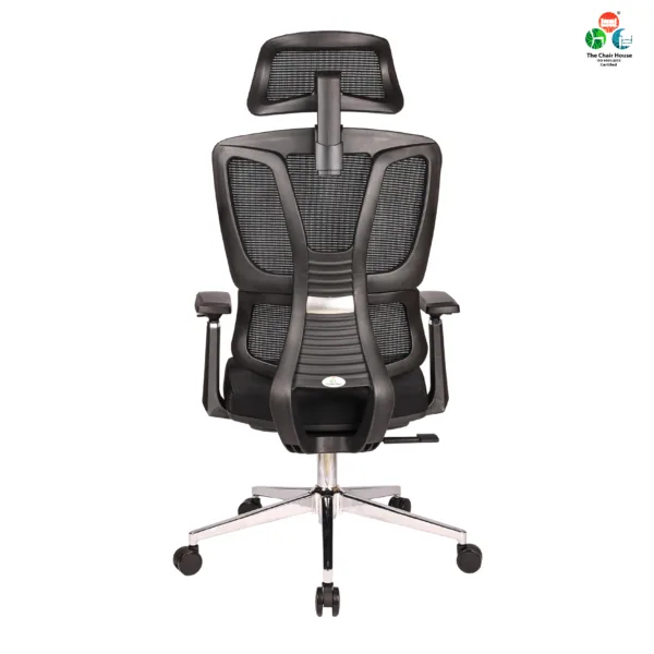 C154- VENZO High Back Ergonomic Mesh Office Chair with Auto Adjustable Lumbar Support, 3D Armrests, Multi-Tilt Lock Mechanism & Strong Chrome Base 5 years warranty 24 C154- VENZO High Back Ergonomic Mesh Office Chair with Auto Adjustable Lumbar Support, 3D Armrests, Multi-Tilt Lock Mechanism & Strong Chrome Base - (Black)