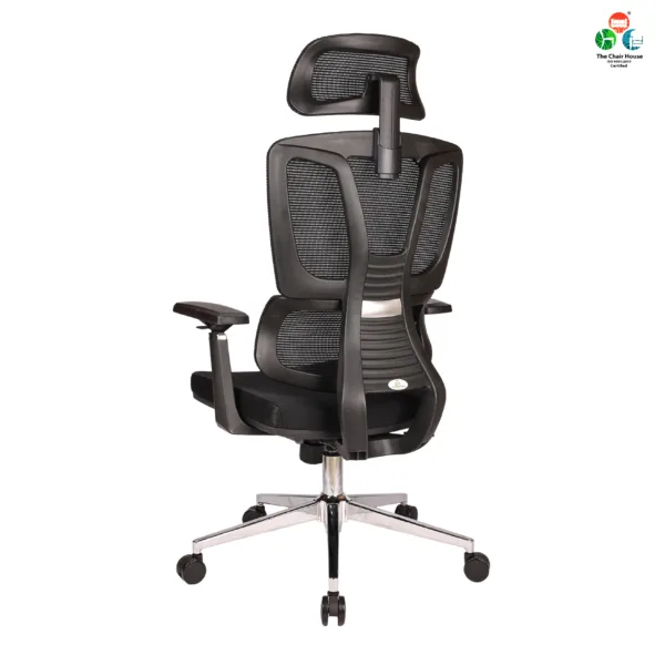 C154- VENZO High Back Ergonomic Mesh Office Chair with Auto Adjustable Lumbar Support, 3D Armrests, Multi-Tilt Lock Mechanism & Strong Chrome Base 5 years warranty 25 C154- VENZO High Back Ergonomic Mesh Office Chair with Auto Adjustable Lumbar Support, 3D Armrests, Multi-Tilt Lock Mechanism & Strong Chrome Base - (Black)