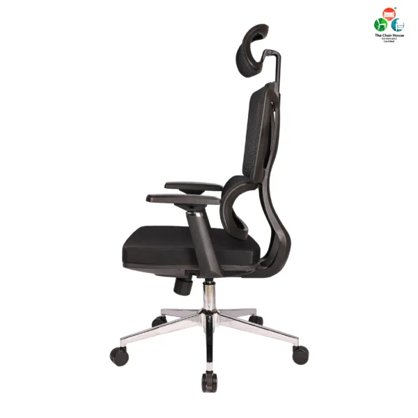 C154- VENZO High Back Ergonomic Mesh Office Chair with Auto Adjustable Lumbar Support, 3D Armrests, Multi-Tilt Lock Mechanism & Strong Chrome Base 5 years warranty 26 C154- VENZO High Back Ergonomic Mesh Office Chair with Auto Adjustable Lumbar Support, 3D Armrests, Multi-Tilt Lock Mechanism & Strong Chrome Base - (Black)