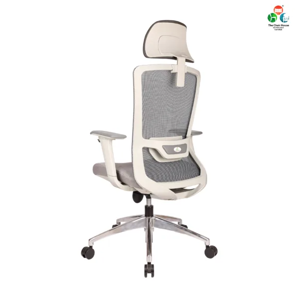 C156 - DELIGHT Hight Back Chair for Office Work at Home, Ergonomic Chair, Computer Chair, 4D Adjustable Arm, 1D Headrest & 2D Lumbar, Spine Support, Multi-Lock Position Bolt with seat Slider, Aluminum Base Korean wired Grey Mesh with Grey Back ( Grey) 14 C156 - DELIGHT Hight Back Chair for Office Work at Home, Ergonomic Chair, Computer Chair, 4D Adjustable Arm, 1D Headrest & 2D Lumbar, Spine Support