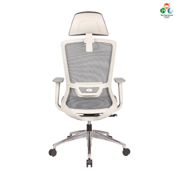 C156 - DELIGHT Hight Back Chair for Office Work at Home, Ergonomic Chair, Computer Chair, 4D Adjustable Arm, 1D Headrest & 2D Lumbar, Spine Support, Multi-Lock Position Bolt with seat Slider, Aluminum Base Korean wired Grey Mesh with Grey Back ( Grey) 13 C156 - DELIGHT Hight Back Chair for Office Work at Home, Ergonomic Chair, Computer Chair, 4D Adjustable Arm, 1D Headrest & 2D Lumbar, Spine Support