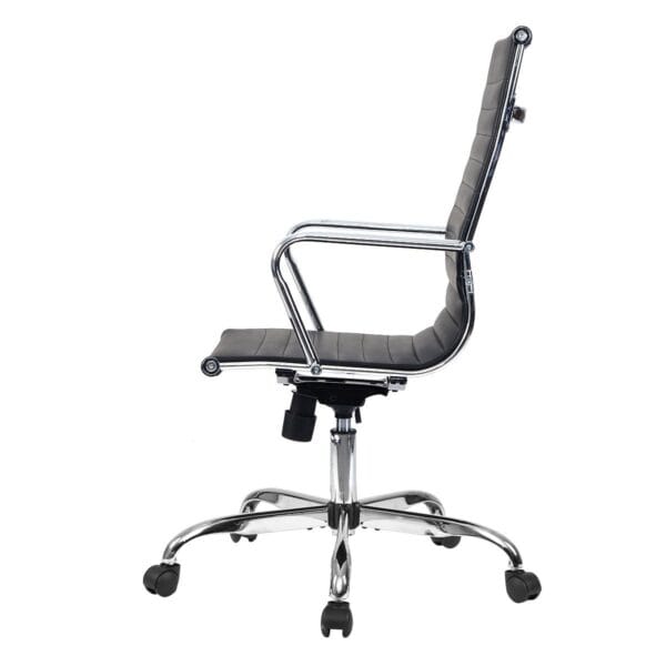 C161 - HEAVY SLIM Hight Back Chair Faux Leather Office Chair/Desk Chair with Arms, Quality Plating, Height Adjustable, Swivel Chair, (Black) Colour 3 Year Warranty 15 C161 - HEAVY SLIM Hight Back Chair Faux Leather Office Chair/Desk Chair with Arms, Quality Plating, Height Adjustable, Swivel Chair, (Black) Colour 3 Year Warranty